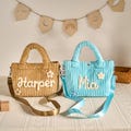 Custom Crossbody bag | Soft Corduroy Kids Bag | Removable Satin Strap | Magnetic snap | 4 Colors | Option Icons