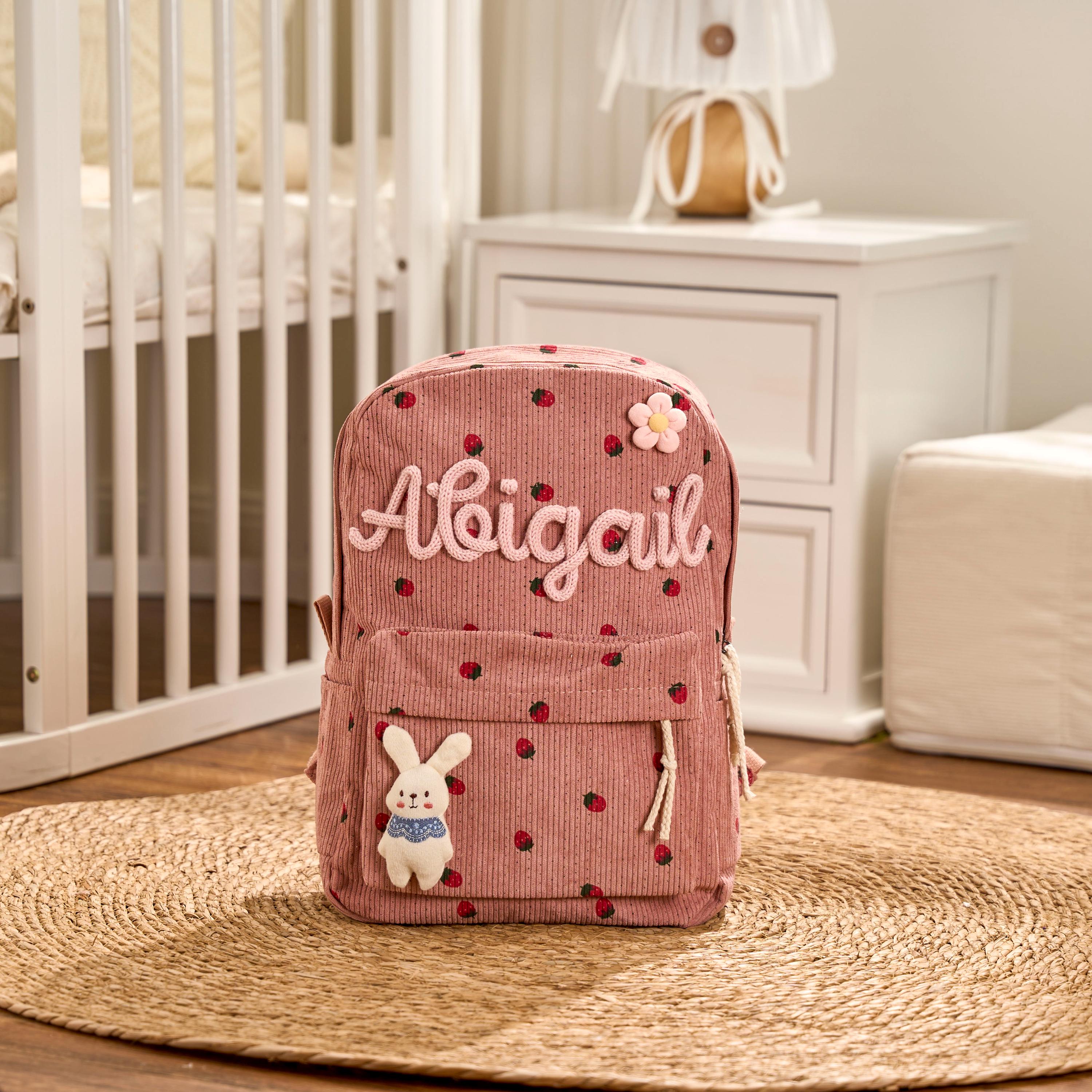 Personalized Corduroy Kids Backpack | Custom Name School Bag - Etsy