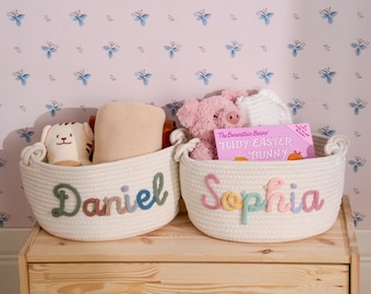 Custom Handmade Basket | Cotton rope weaving | Storage Basket | XS-XL | Option Icons