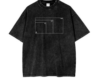 Beeldverhouding | De technische garage | Oversized T-shirt met acid wash