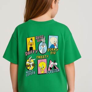 Looney Toons Kids T-Shirt, Cartoon Character Tee, Children's Clothing, Fun Graphic Shirt, Boys Girls Top