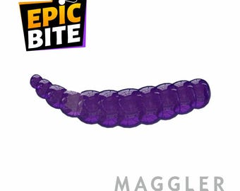 EpicBite Maggler 30mm 1.18&quot; Floating Silicone Grub Bait 20pcs | Micro Jig Soft Lure for Perch Roach Tench Crappie Panfish XUL AJING Fishing
