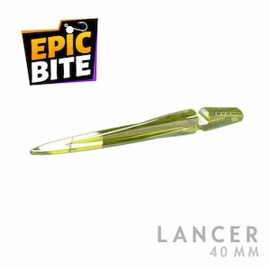 EpicBite Lancer 40mm 1.57&quot; Floating Silicone Bait 20pcs | Micro Jig Soft Lure for Perch Crappie Panfish XUL AJING Ice Fishing Finesse Bait