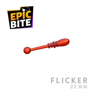 EpicBite Flicker 25 mm 1&quot; Schwimmend Silikon Fry Imitat 20 Stück | Micro Gummiköder zum Eisangeln auf Barsch Plötze Forelle Rotfeder Panfisch AJING XUL