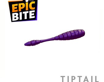 EpicBite TipTail 30mm 1.18&quot; Floating Silicone Worm 20pcs | Micro Soft Bait for Ultralight Ice Fishing Perch Trout Roach Panfish AJING XUL