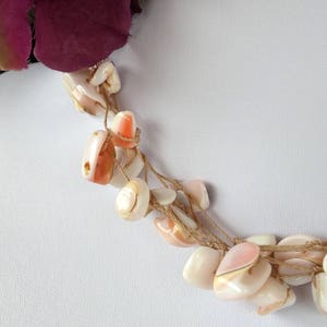 Sea Shells on a rope Necklace image 2