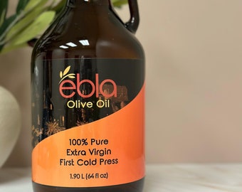 Extra Virgin, First Cold Press, Single Origin Olive Oil (64 fl oz)