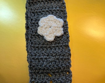 EAR/NECK WARMER, Gray, Versatile yet Stylish, Crocheted