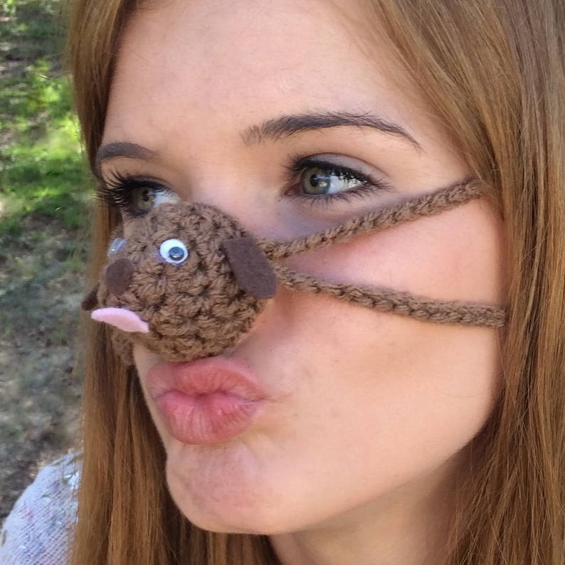 NOSE WARMER Unique Licker Dog by Aunt Marty's Original Etsy