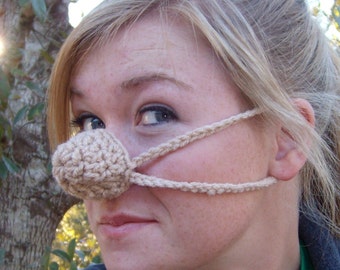 Barely There Nose Warmer, Teen, Tween, Woman, Man,  Nose Cozy, Crocheted