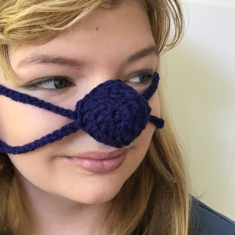 NOSE WARMER True Blue Nose Cozy Unisex Gag Gift Nose Mitten Etsy