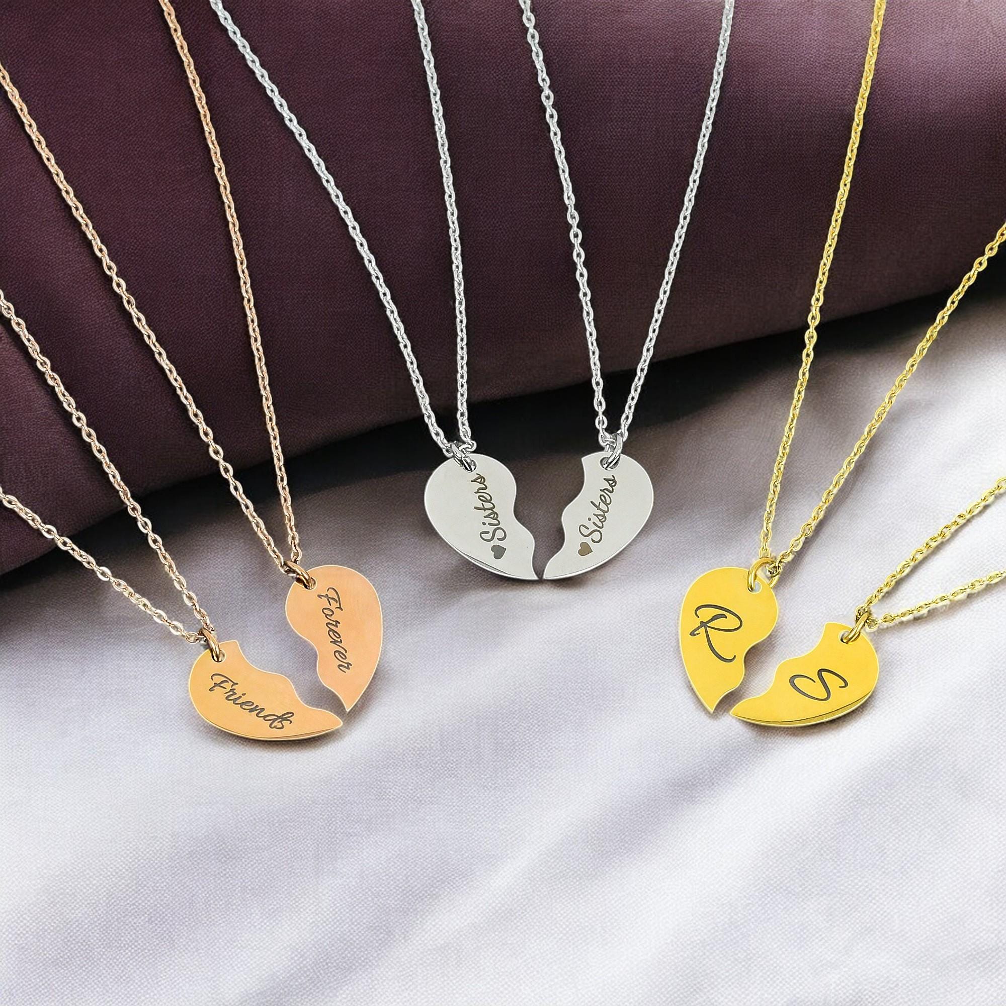 Half Heart Sister Necklace UK