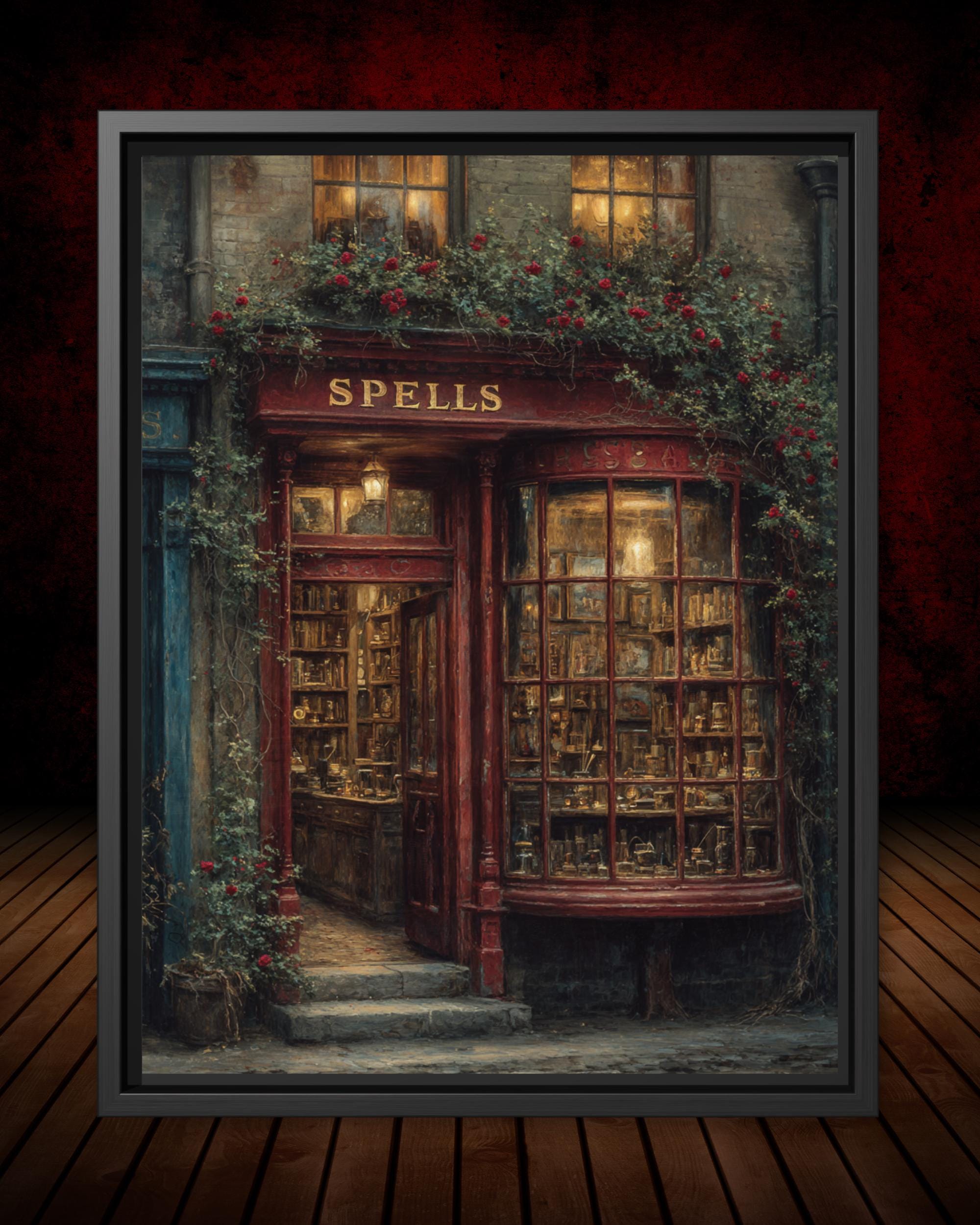 Spell. Shop Victorian Spell Shop Print, Dark Academia Apothecary, Vintage Bookstore ...