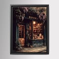 Vintage Bookstore Print, Old Library Painting, Bookshop Wall Art, Librarian Reading Room Decor
