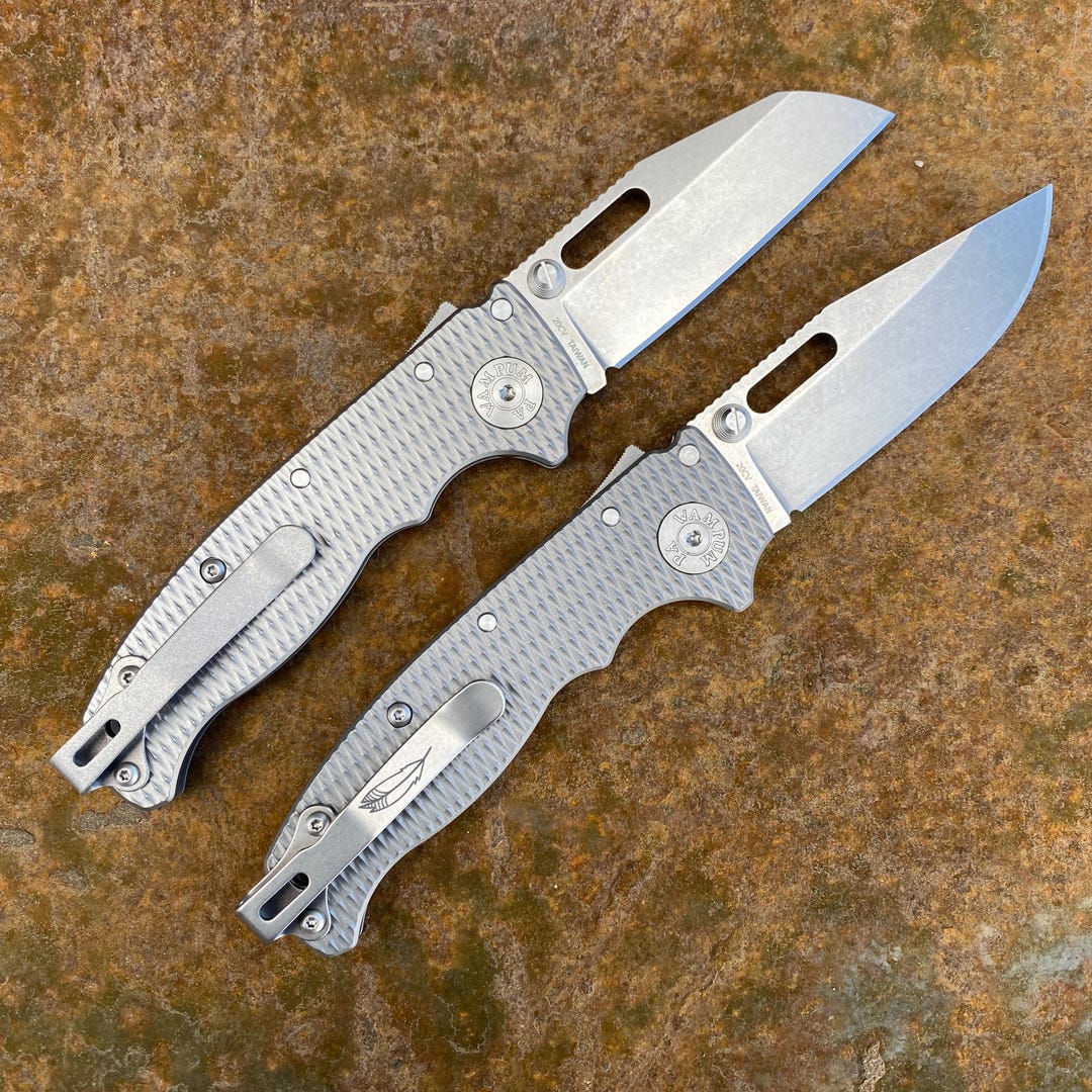 Clip da tasca profonda in titanio nero opaco per coltello pieghevole