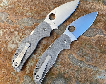 Spyderco Standard Wire Clip Replacement Deep Carry Titanium Pocket Clip | LynchNW Original Design - USA Made | Guaranteed for Life