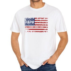 Custom Patriotic PAPA Shirt with Kids Names - 4th of July Gift