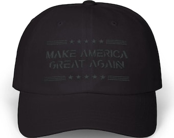 MAGA American Flag Dad Cap - Patriotic Statement Hat