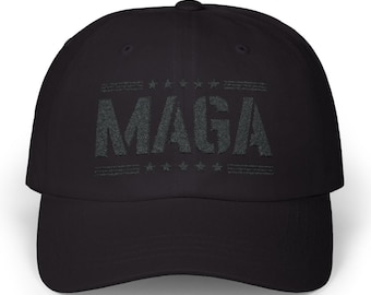Black MAGA Cap: American Flag Design, Patriotic Hat