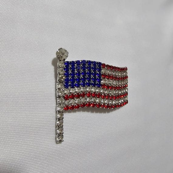 American Flag Brooch Pin Set - 4 Pcs USA Lapel Pins For 4th Of July, Veterans Day, Patriotic Events