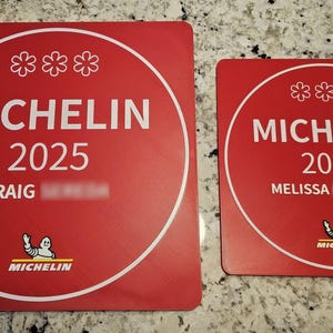 Custom 2-Sided Michelin Star Wall Plaque, Gift For Chef, Cook, Restaurant or MOM (DAD too!)! image 5