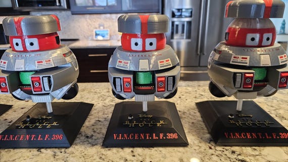 V.I.N.CENT (vincent Robot) Display Figure From Disney's the Black