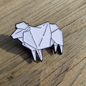 Origami Sheep Blade Runner 2049 Inspired Soft Enamel Lapel Pin Retro 1980s image 2