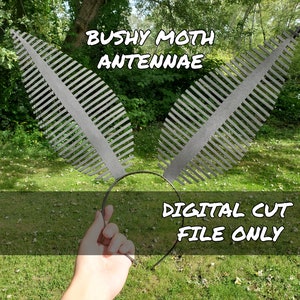 Bushy Moth Antennae SVG Digital Cricut Cut File for Headpieces, Costumes, Cosplay, etc
