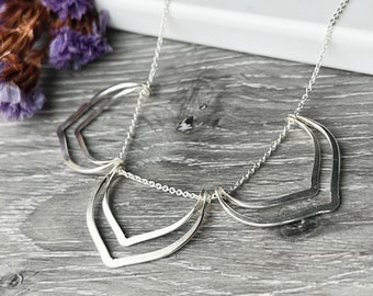 Silver Necklace Minimalist Nickel-Free Sterling Silver Necklace for Sensitive Skin Necklace for Birthday Gift Simple Necklace for Mom