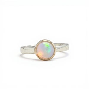 gemischte Metall Opal Stapelring-Grace Ring