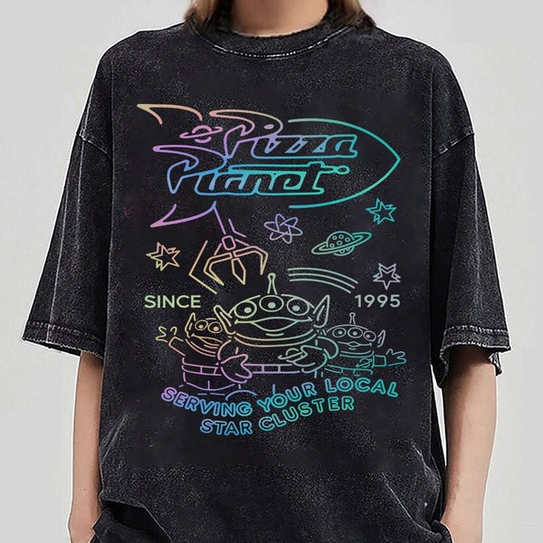 Vintage Pizza Planet Shirt, Toy Story Comfort Color Shirt, Toy Story Alien Shirt, Pizza Planet Alien Shirt, Toy Story Friends, Disney Shirts