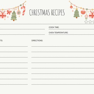 Recipe Card 6x4 | Printable | Minimalist & Rustic Designs for Kitchen Organization