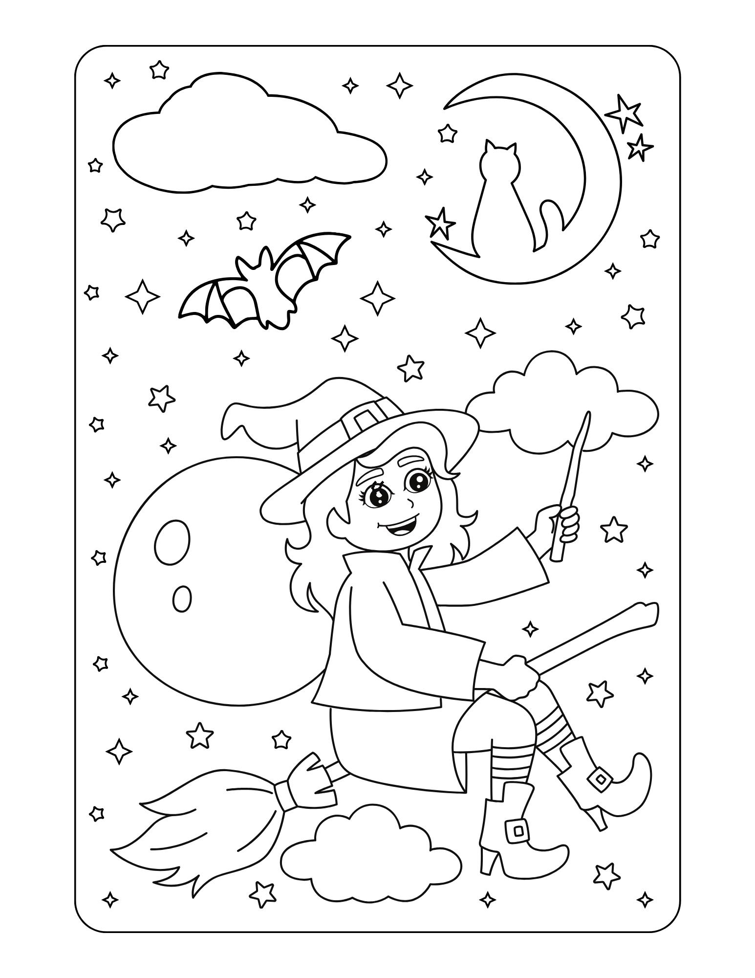 Halloween Digital Download Activity Booklet, Fun Coloring Pages ...
