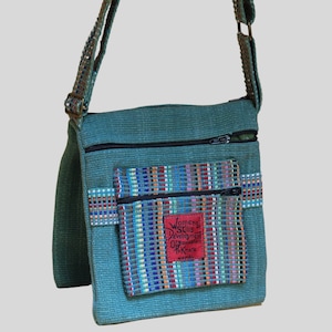 Bolso doble tejido de algodón pequeño