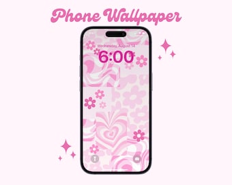 Cute Phone Wallpaper | Pink Collage iPhone Wallpaper | Aesthetic Smartphone Background | IOS/Android Digital Wallpaper Download