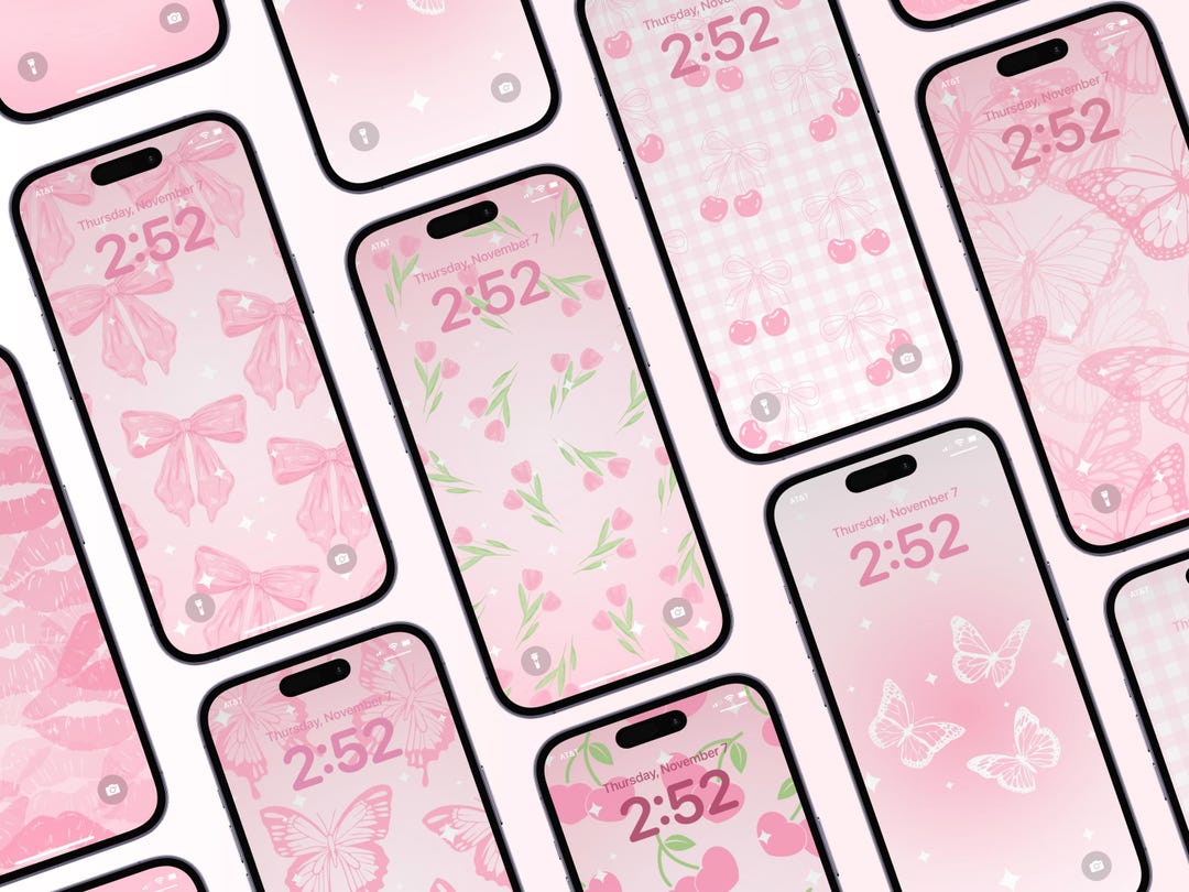 Coquette Aesthetic Phone Wallpaper Pack | 10 Cute Soft Pink Wallpapers ...