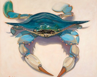 Blue Crab- Sm giclee' on paper