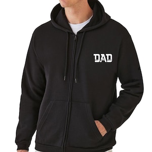 ZIP HOODIE (2404) Dad The Man The Myth The Legend Father&#39;s Day Hoodies - Dad Birthday Gifts for Daddy Papa Fathers Day Jumper