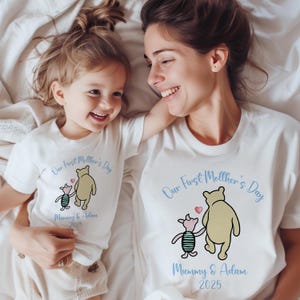 T-SHIRT (785) Personalized My Our 1st First Happy Mother&#39;s Day Baby Grow  Sleepsuit Mummy Mum Mom Mommy Newburn Boys Girl Baby suit Bodysuit