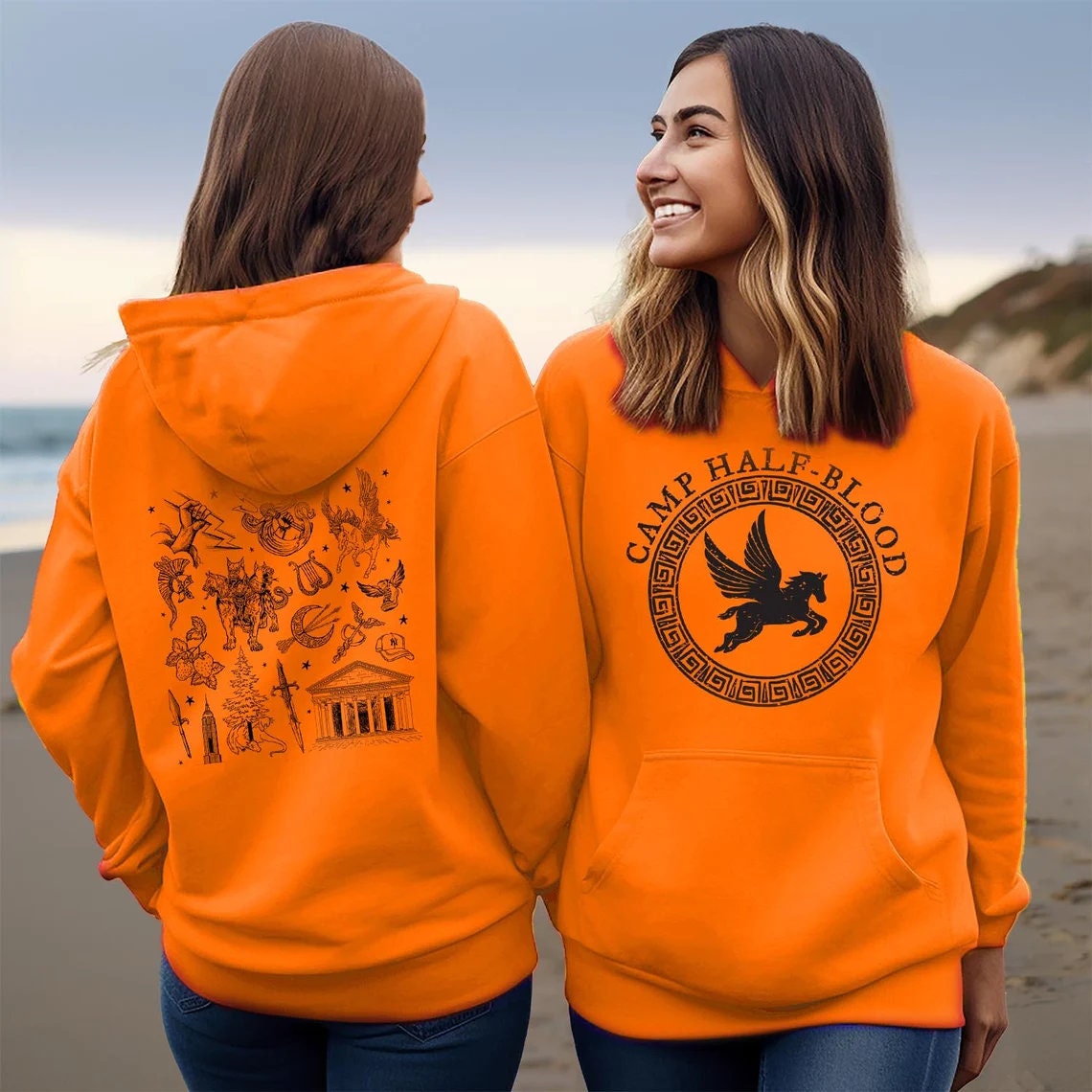 Half and Half Hoodie Etsy