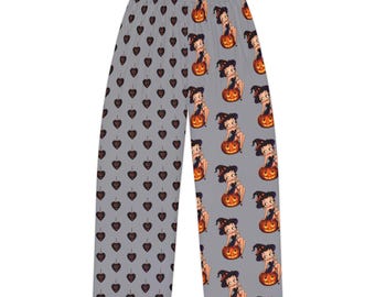 Halloween Pajama Pants | Halloween Heart Print