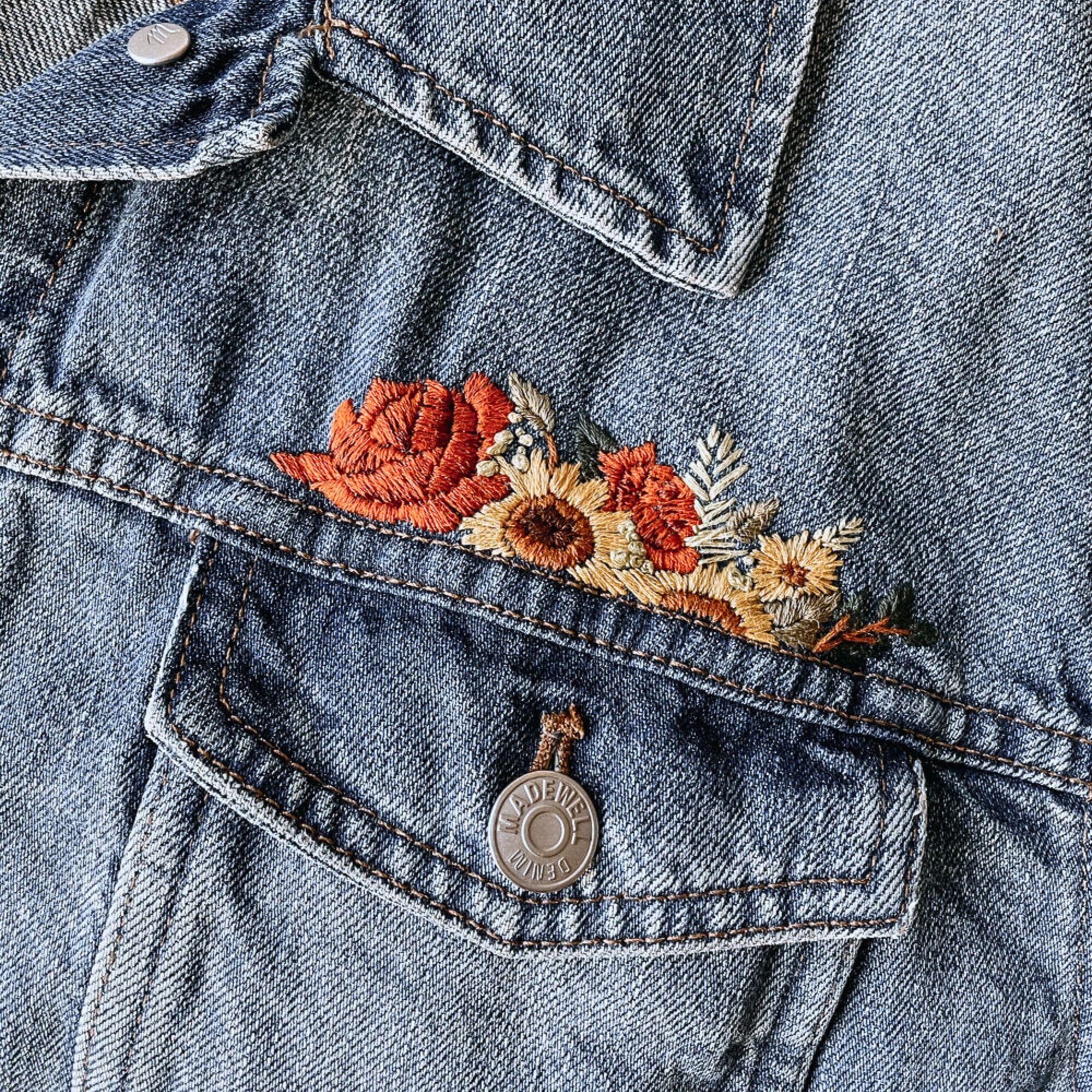 レア美品　　D&G 花柄デニムジャケット 楽天市場】背中花柄鳳凰刺繍ダメージデニムジャケット／アンド