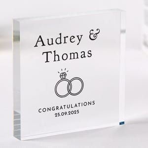 Cadeau de mariage personnalisé pour Mr et Mme, cadeau d&#39;anniversaire pour Mr et Mme, cadeau de fiançailles, cadeau souvenir pour rendez-vous, cadeaux de fiançailles OE022.C