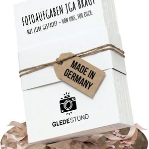 Sfide fotografiche per addii al nubilato: 60 biglietti, carta premium extra spessa da 350 g, 50 attività creative + 10 biglietti vuoti, design semplice
