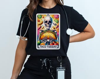 SKELETON HAND Cinco De Mayo SHIRT, Taco Tuesday and Skeleton Fiesta Colorful Goth Skull Horror Fan Graphic Tee