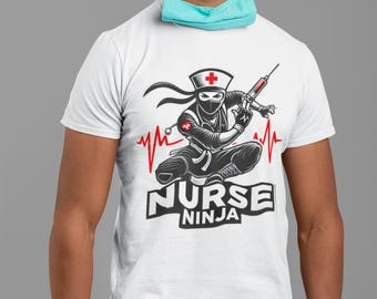 Unisex NURSE NINJA Soft Style Tee SHIRT – Cozy And Comfortable Cotton Shirt In Multiple Colors And Sizes
