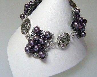 Amethyst X's and O's (as seen in Bead Trends Magazine)