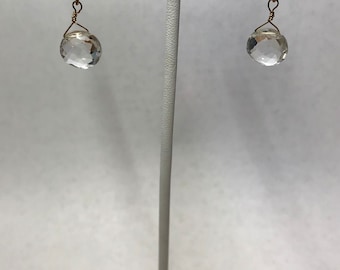 White Topaz Earrings