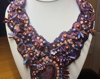 Forest Nymph - 3-D Beaded Collar