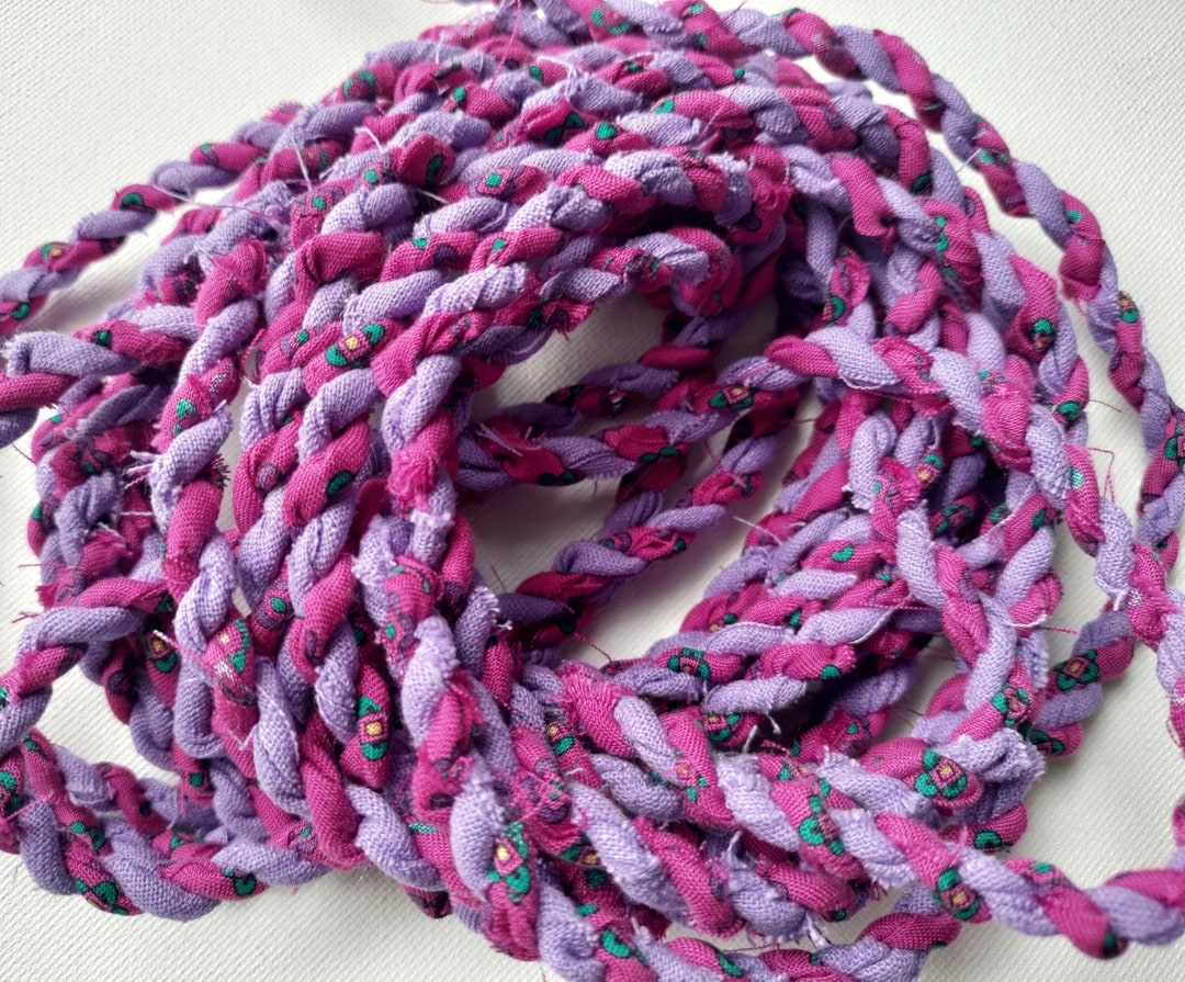 Fabric Twine Upcycled Fabric Cord Fabric Rope Fabric Yarn Etsy